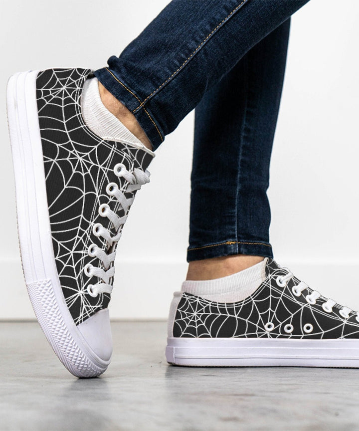 Spiderweb Low Tops - The Pagan Grimoire