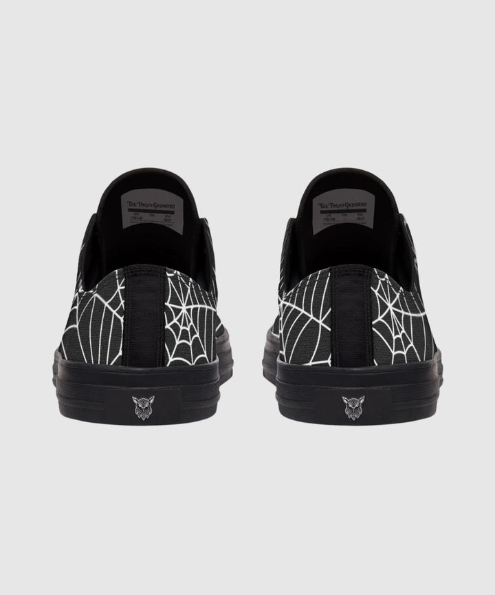 Spiderweb Low Tops - The Pagan Grimoire