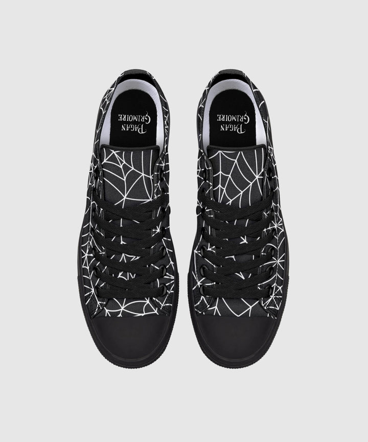 Spiderweb Low Tops - The Pagan Grimoire