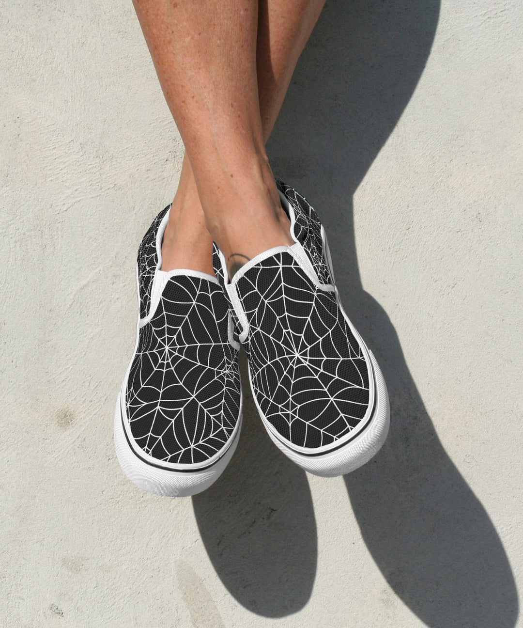 Spiderweb Slip - On Shoes - The Pagan Grimoire