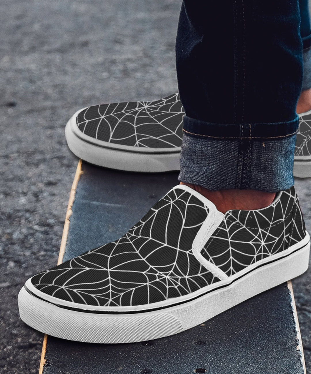 Spiderweb Slip - On Shoes - The Pagan Grimoire