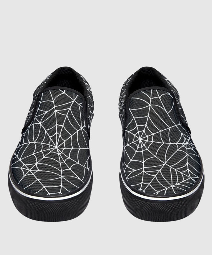 Spiderweb Slip - On Shoes - The Pagan Grimoire
