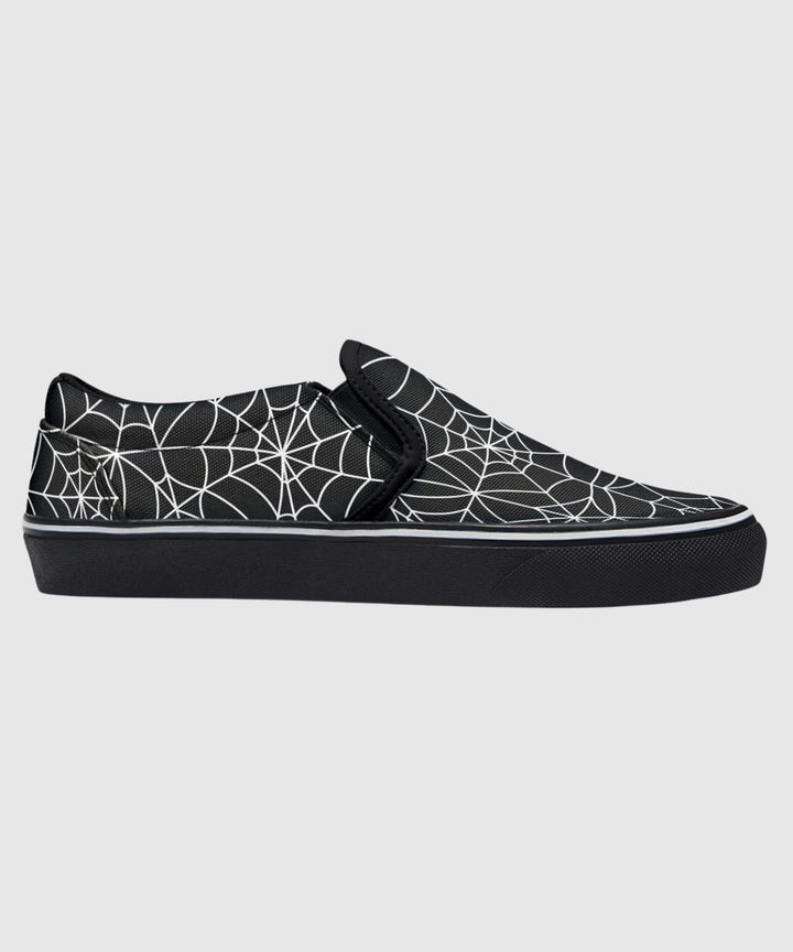 Spiderweb Slip - On Shoes - The Pagan Grimoire