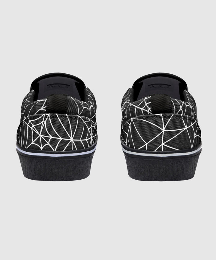 Spiderweb Slip - On Shoes - The Pagan Grimoire