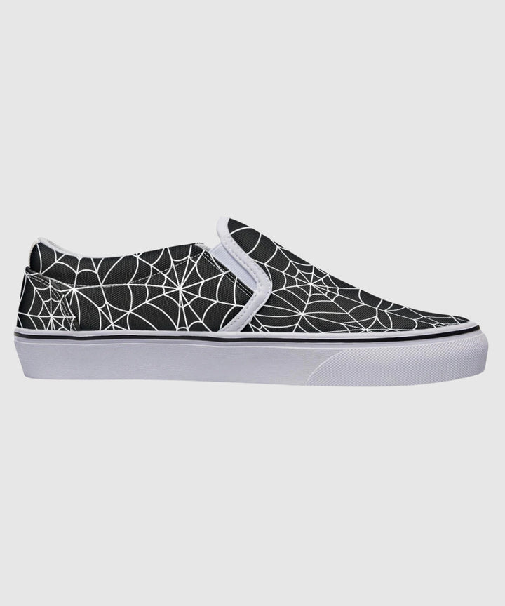 Spiderweb Slip - On Shoes - The Pagan Grimoire