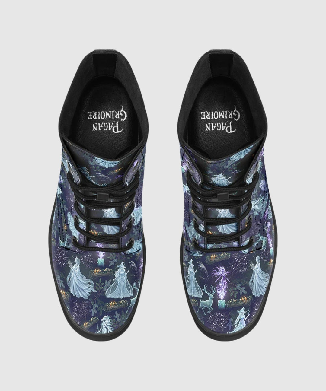 Spooky Yule Spirits Boots - The Pagan Grimoire