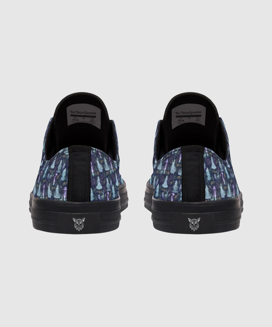 Spooky Yule Spirits Low Tops - The Pagan Grimoire