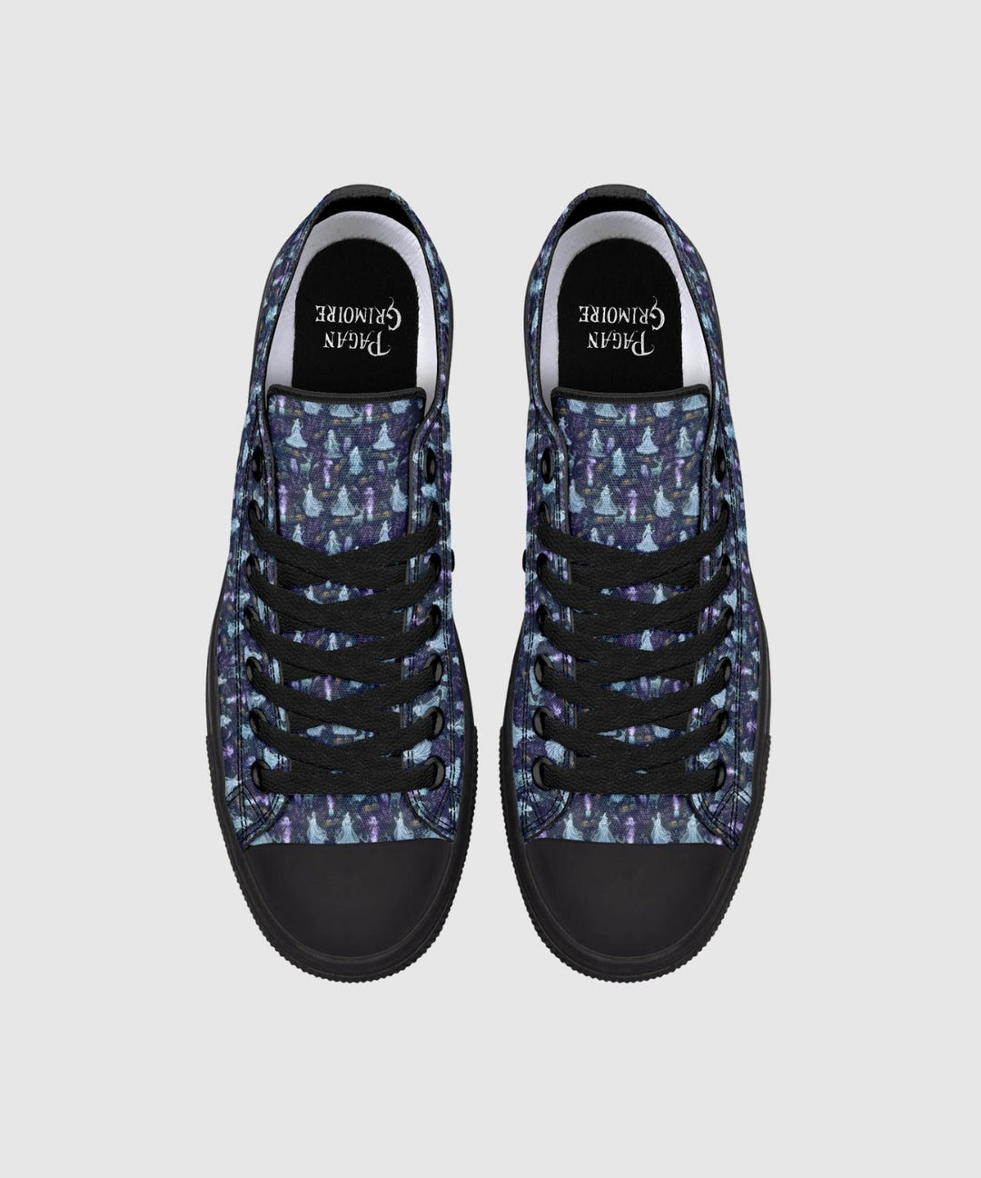Spooky Yule Spirits Low Tops - The Pagan Grimoire