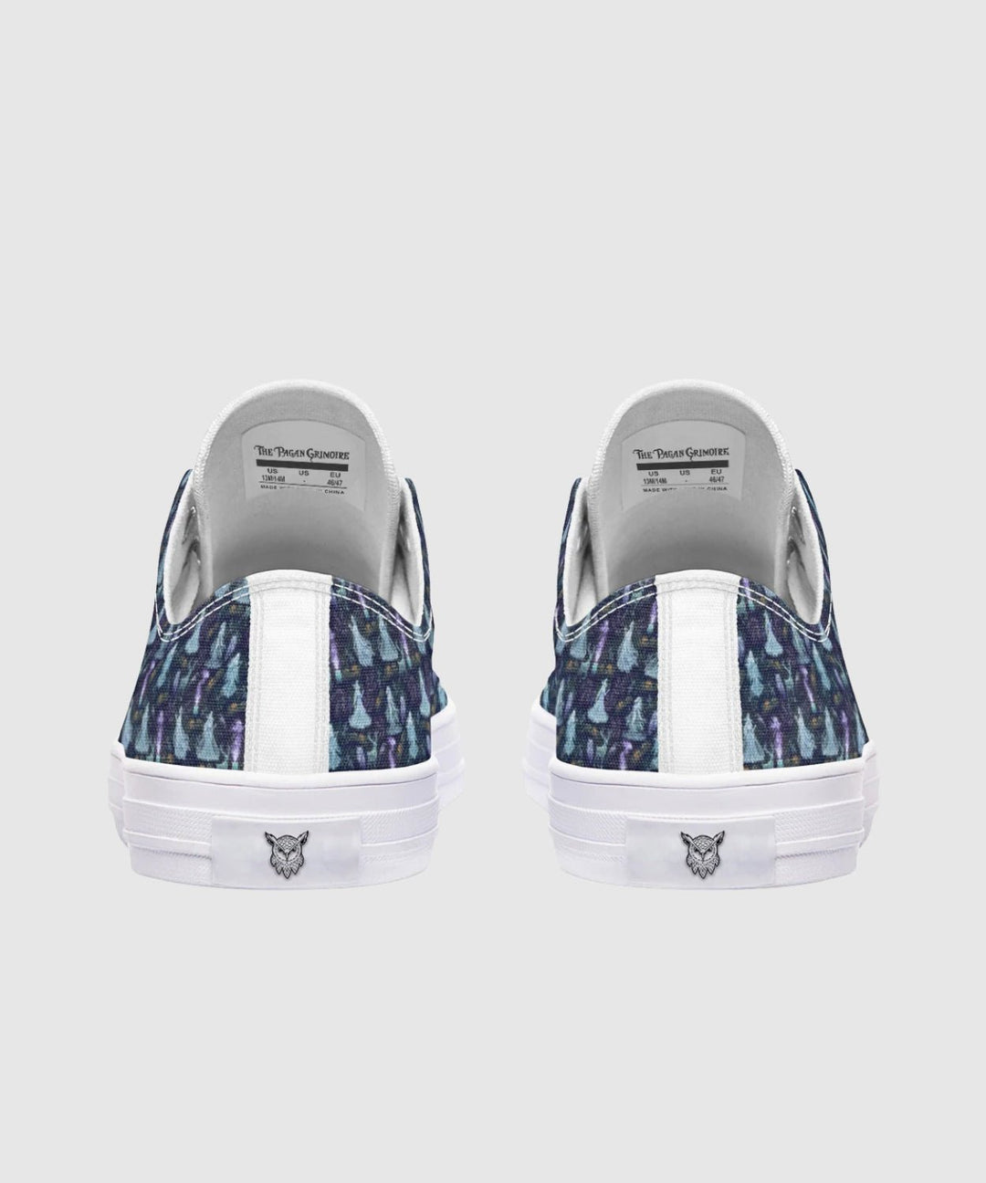 Spooky Yule Spirits Low Tops - The Pagan Grimoire