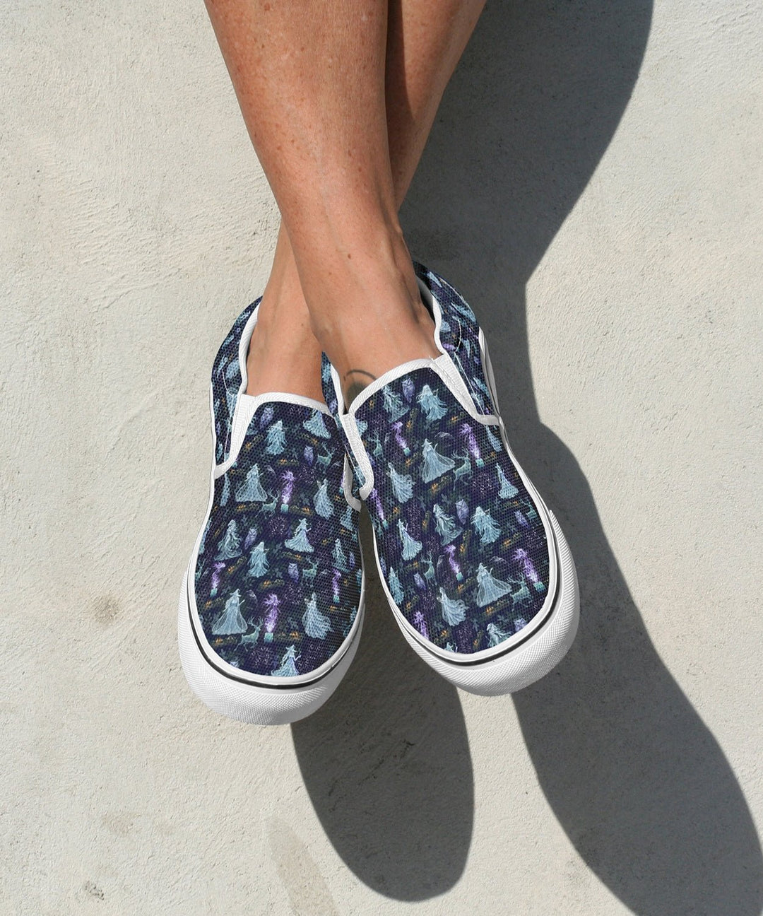 Spooky Yule Spirits Slip On Shoes - The Pagan Grimoire