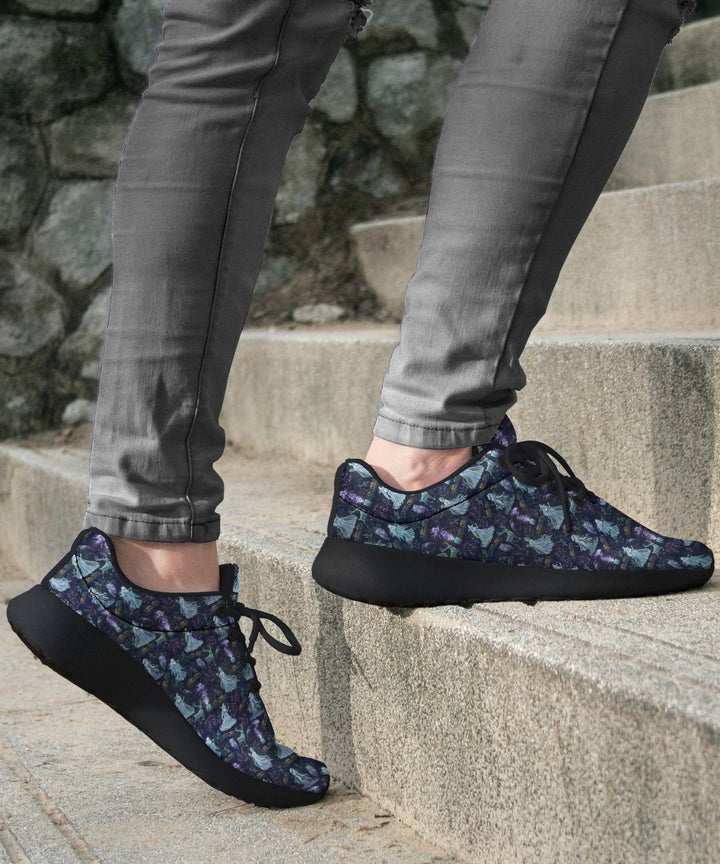 Spooky Yule Spirits Sneakers - The Pagan Grimoire
