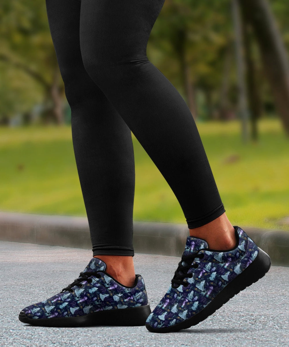 Spooky Yule Spirits Sneakers - The Pagan Grimoire