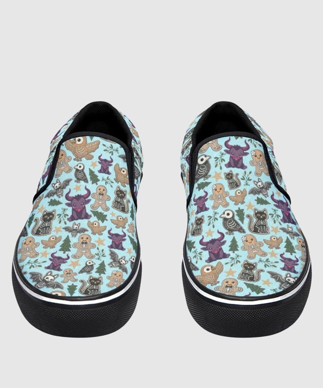 Spooky Gingerbread Slip - On Shoes - The Pagan Grimoire