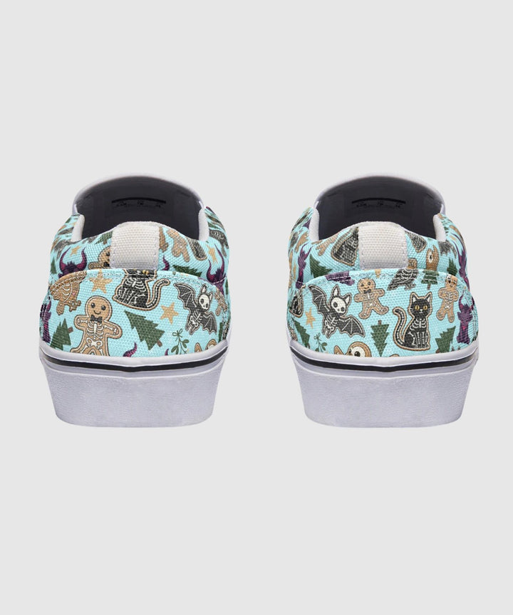 Spooky Gingerbread Slip - On Shoes - The Pagan Grimoire