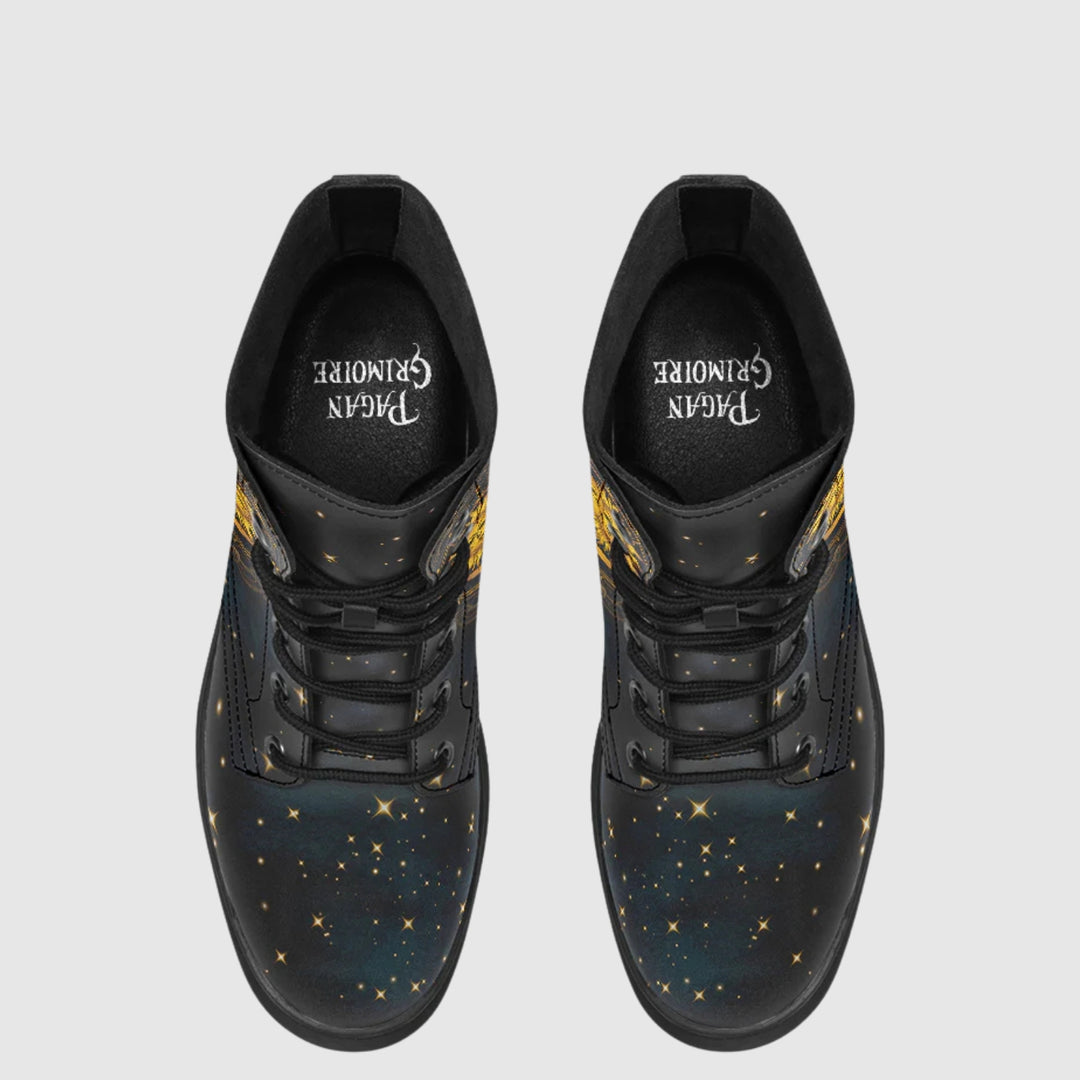 Sun, Moon, and Stars Boots
