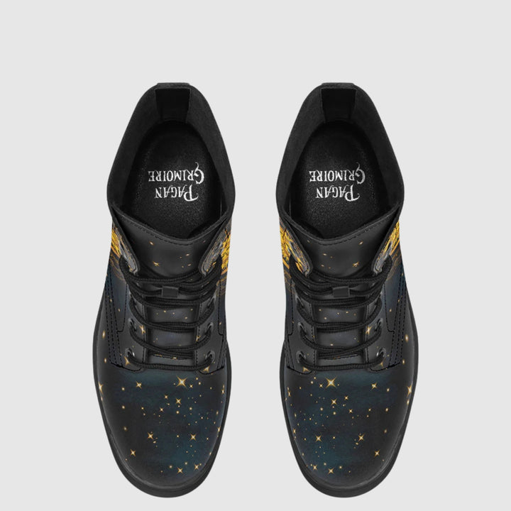 Sun, Moon, and Stars Boots