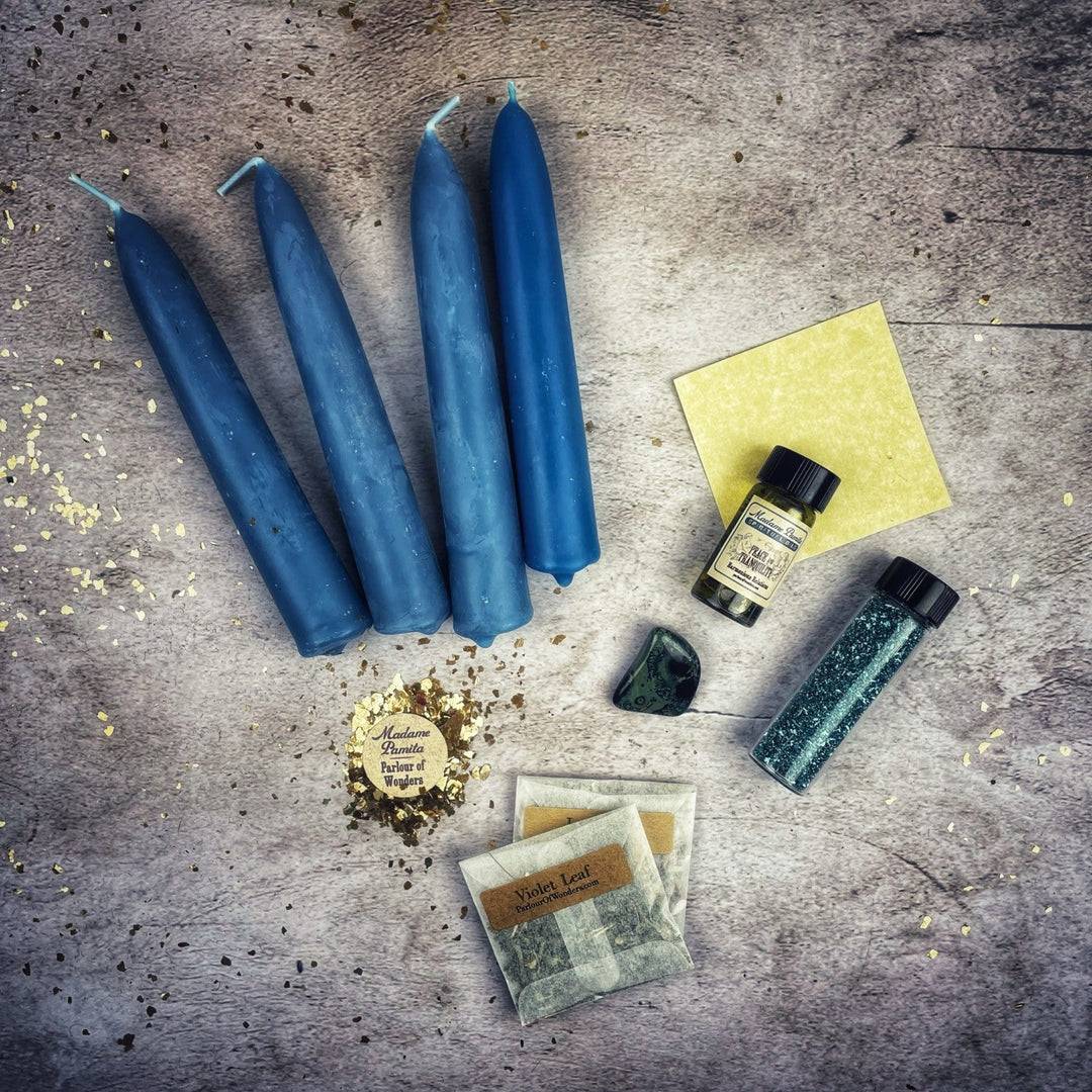 Tranquility Candle Spell Booster Pack – Invite Calm and Peaceful Energy - The Pagan Grimoire