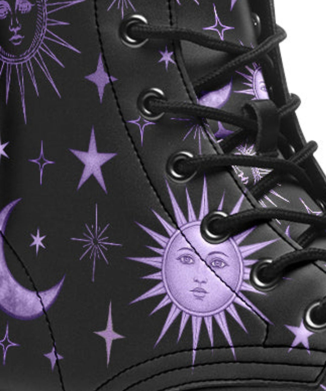 Vintage Celestial Sun and Moon Boots - The Pagan Grimoire