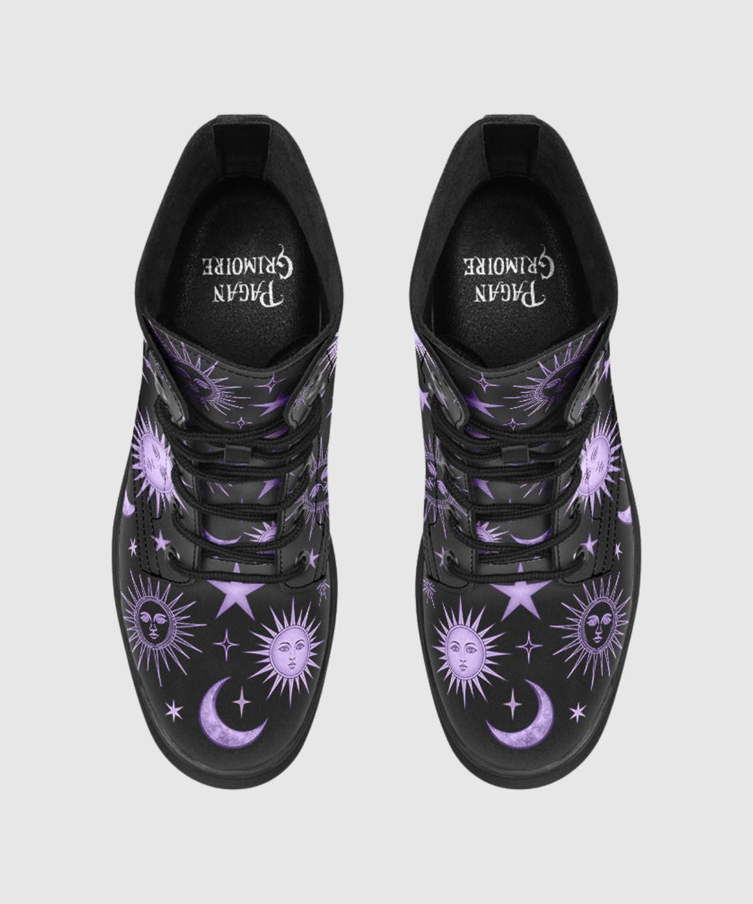 Vintage Celestial Sun and Moon Boots - The Pagan Grimoire
