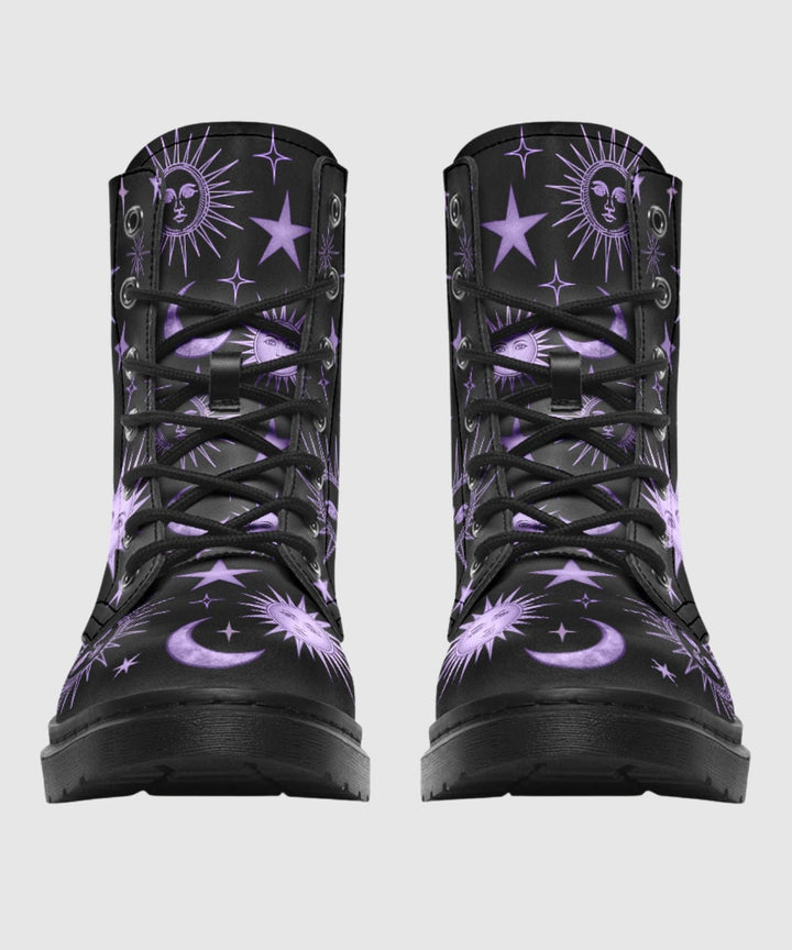 Vintage Celestial Sun and Moon Boots - The Pagan Grimoire