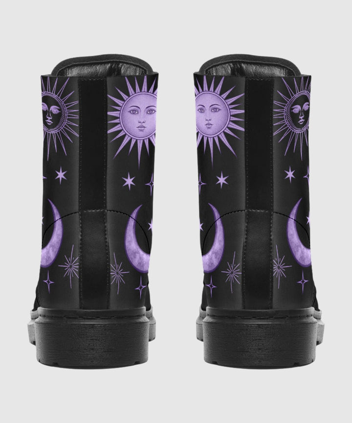 Vintage Celestial Sun and Moon Boots - The Pagan Grimoire