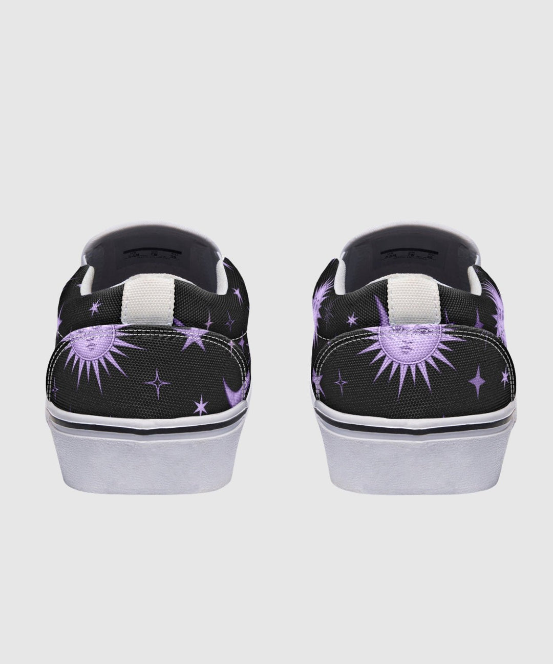 Vintage Celestial Sun and Moon Slip On Shoes - The Pagan Grimoire