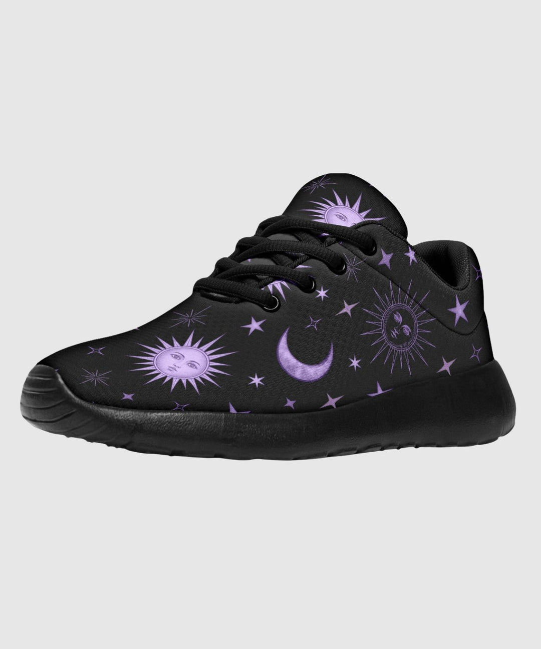 Vintage Celestial Sun and Moon Sneakers - The Pagan Grimoire