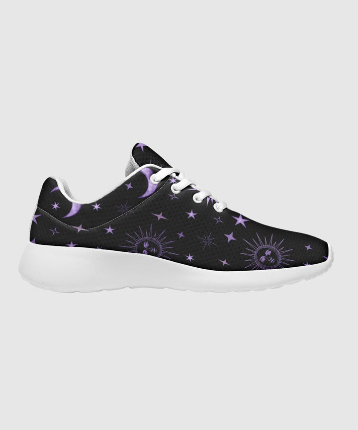 Vintage Celestial Sun and Moon Sneakers - The Pagan Grimoire