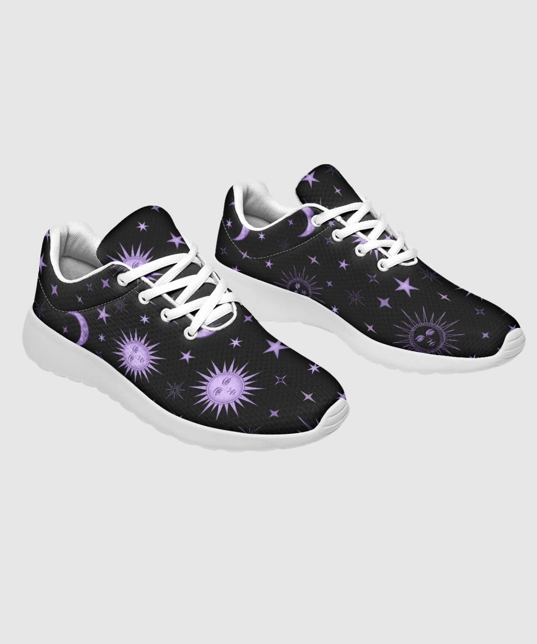 Vintage Celestial Sun and Moon Sneakers - The Pagan Grimoire
