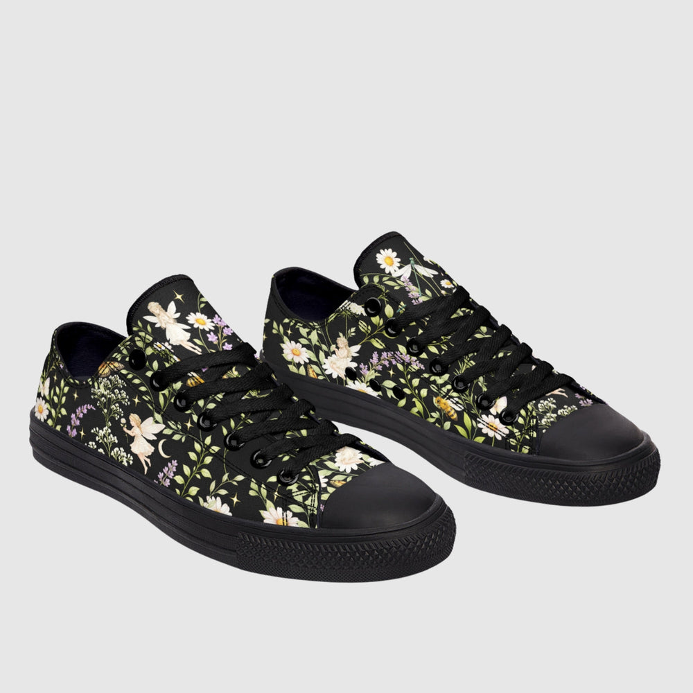 Wildflowers Low Tops - The Pagan Grimoire