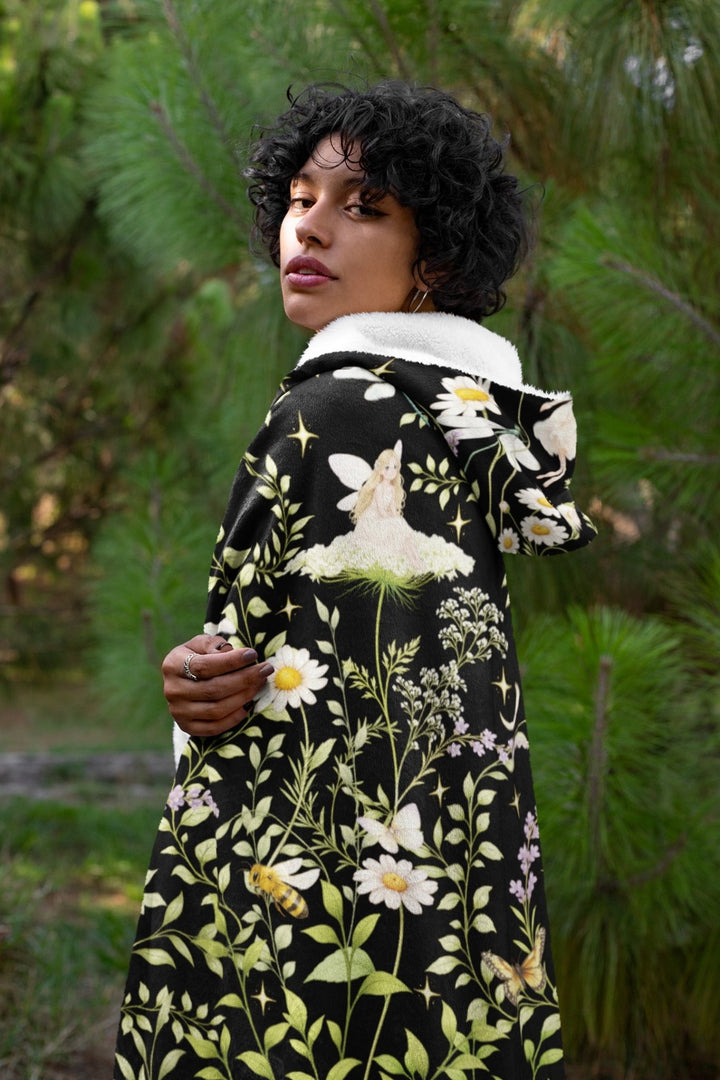 Wildflowers Hooded Blanket - The Pagan Grimoire