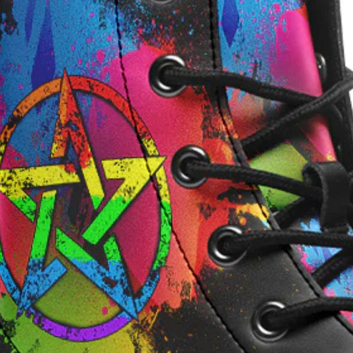 Witch Pride Combat Boots