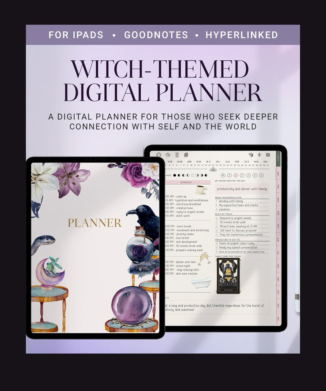 Undated Daily Witchy Planner - The Pagan Grimoire