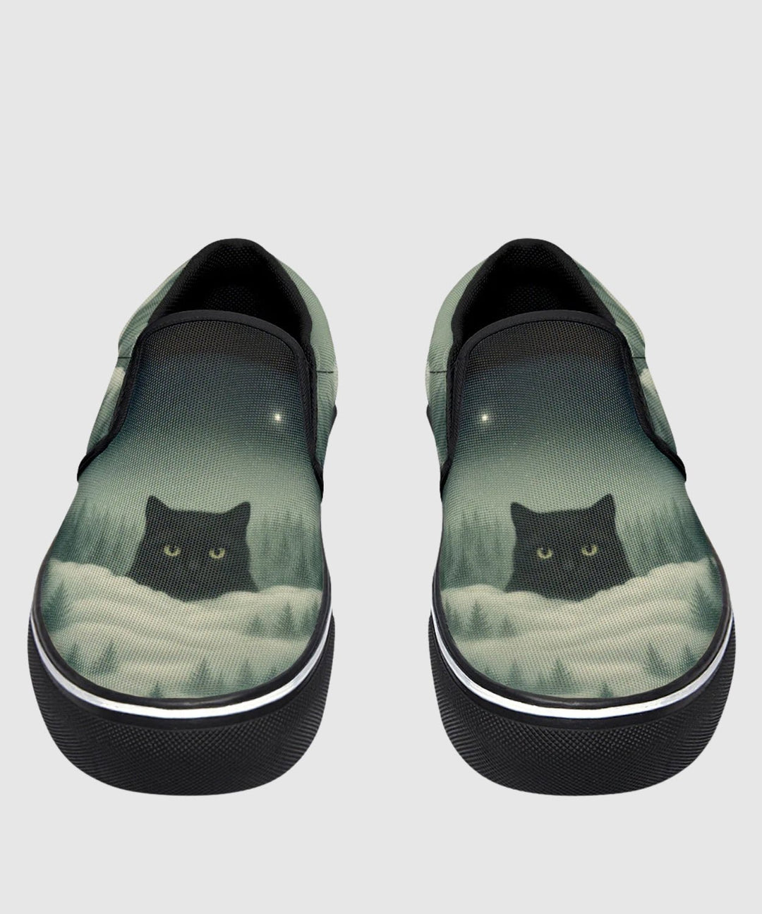 Yule Cat Slip - On Shoes - The Pagan Grimoire