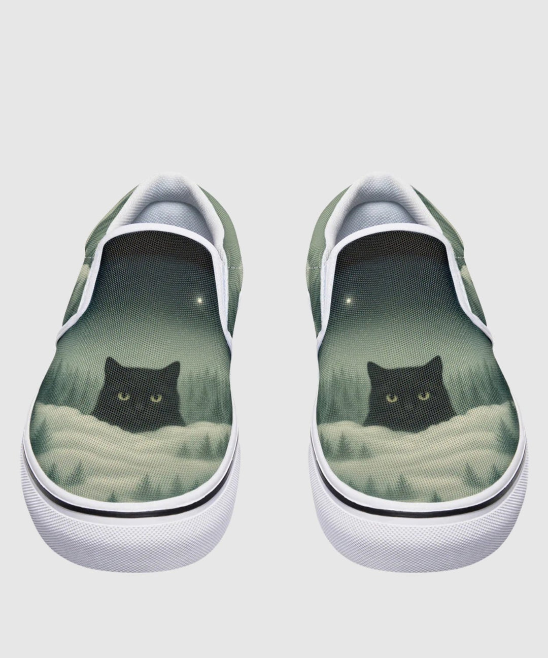 Yule Cat Slip - On Shoes - The Pagan Grimoire