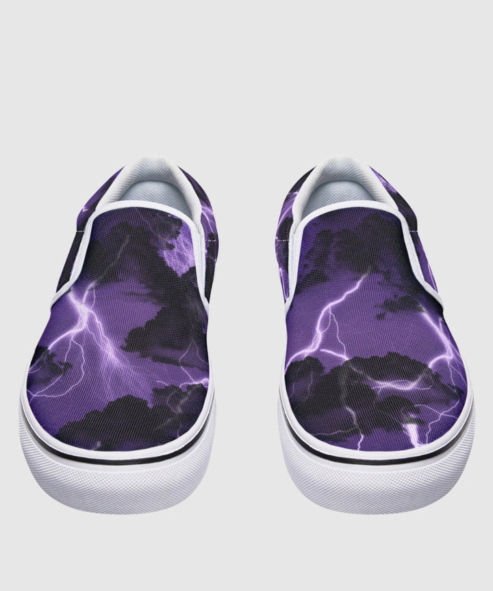 Zeus Thunderstorm Slip On Shoes - The Pagan Grimoire