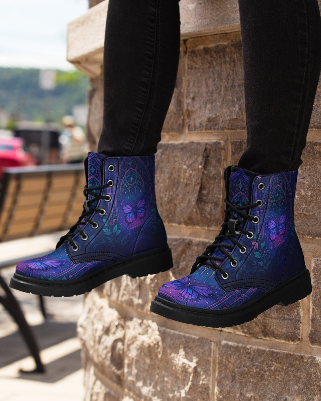 Butterfly Cathedral Boots - The Pagan Grimoire