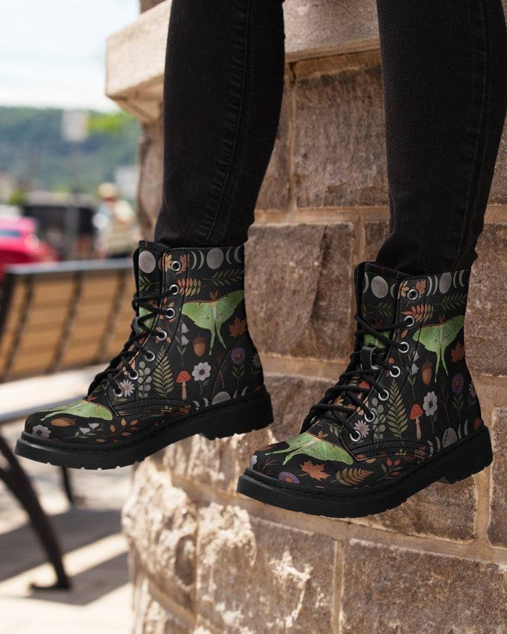 Luna Moth Boots - The Pagan Grimoire