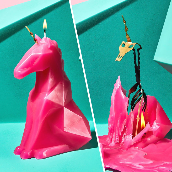 PyroPet Einar Unicorn Candle - Hot Pink - The Pagan Grimoire