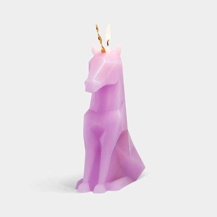 PyroPet Einar Unicorn Candle - Lilac - The Pagan Grimoire