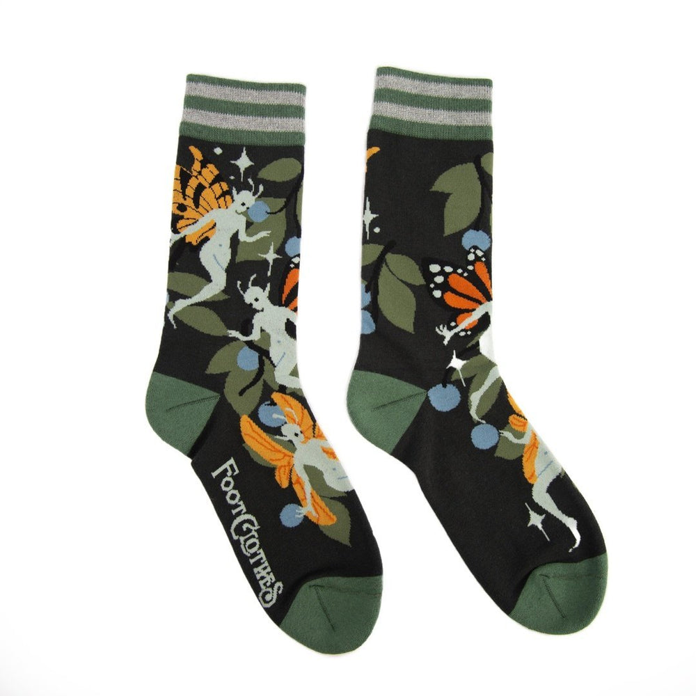 Fanciful Fairies Crew Socks - The Pagan Grimoire