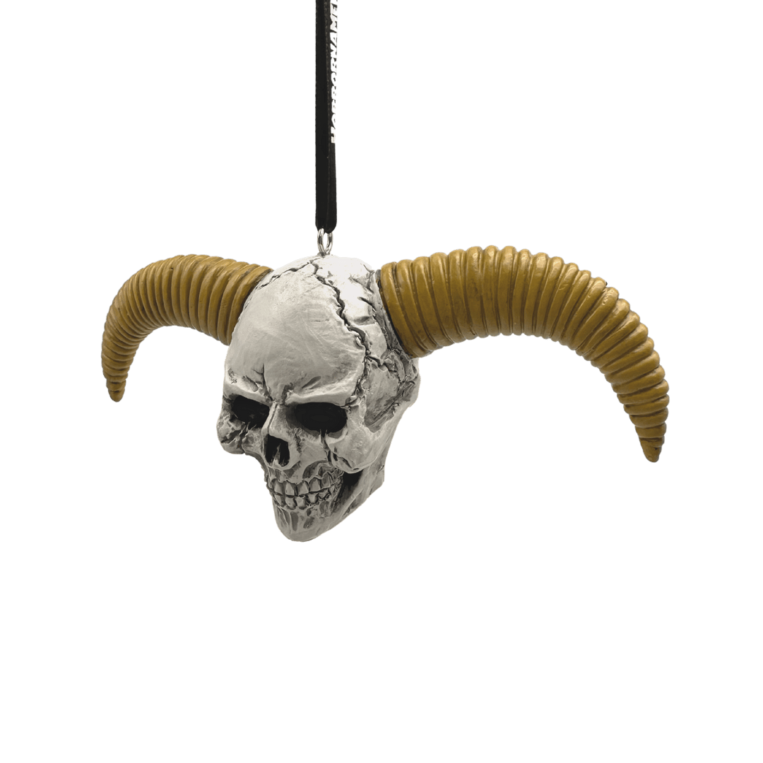 Horned Skull Ornament - The Pagan Grimoire