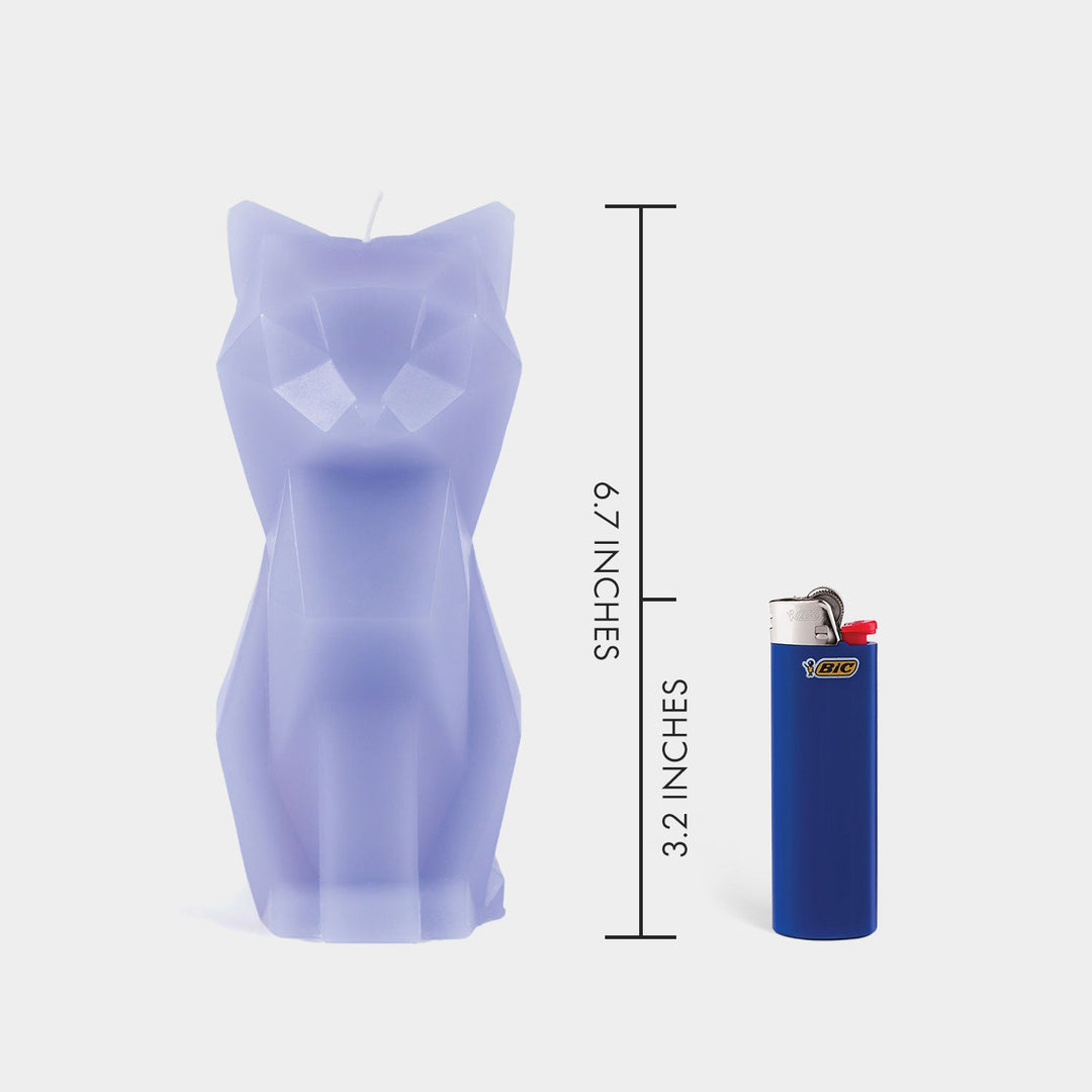 PyroPet Kisa Cat Candle - Lavender - The Pagan Grimoire