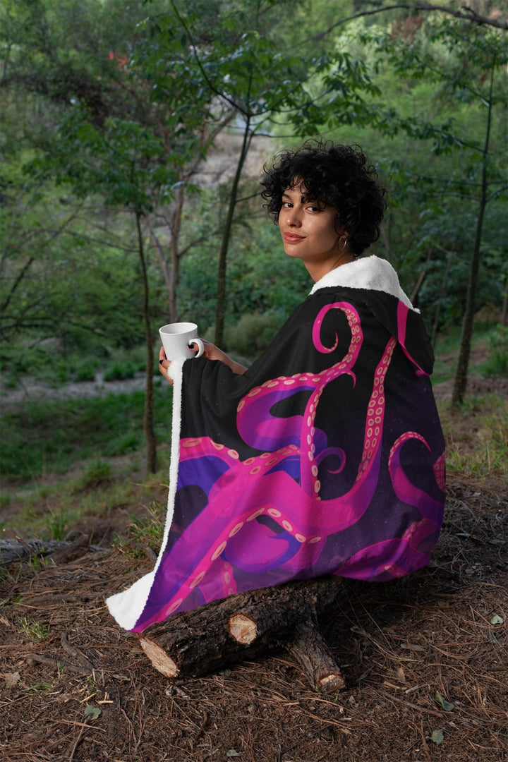 Kraken's Revenge Hooded Blanket - The Pagan Grimoire
