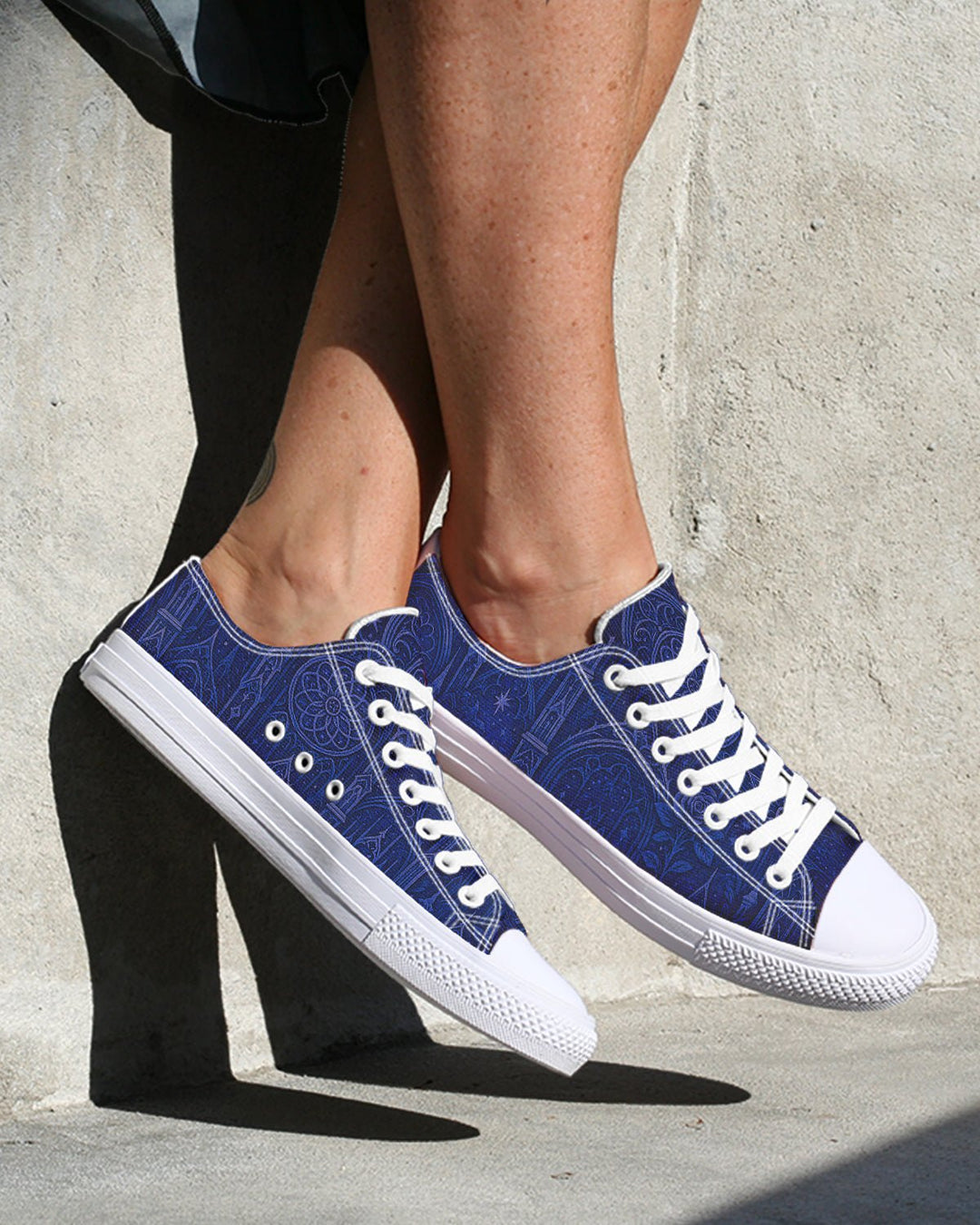 Gothic Cathedral Low Tops - The Pagan Grimoire