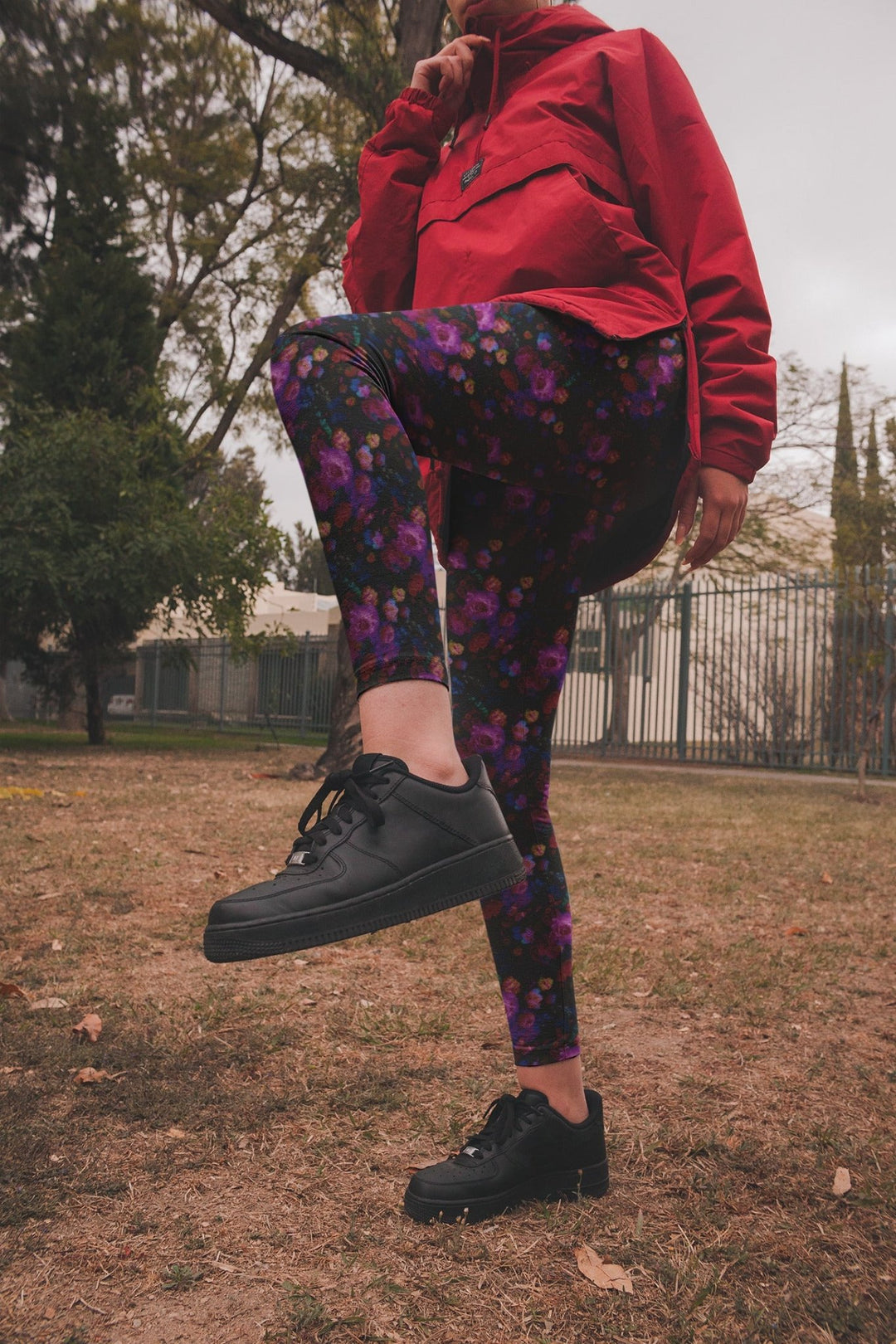 Midnight Bloom Gothic Leggings - The Pagan Grimoire