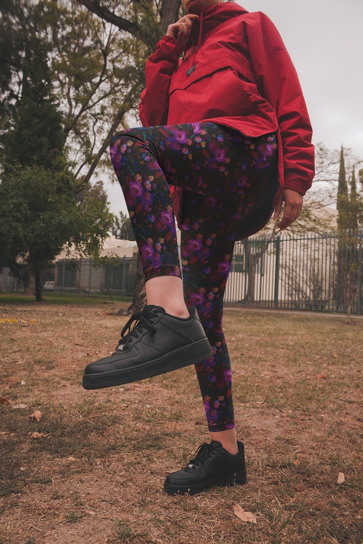 Midnight Bloom Gothic Leggings - The Pagan Grimoire