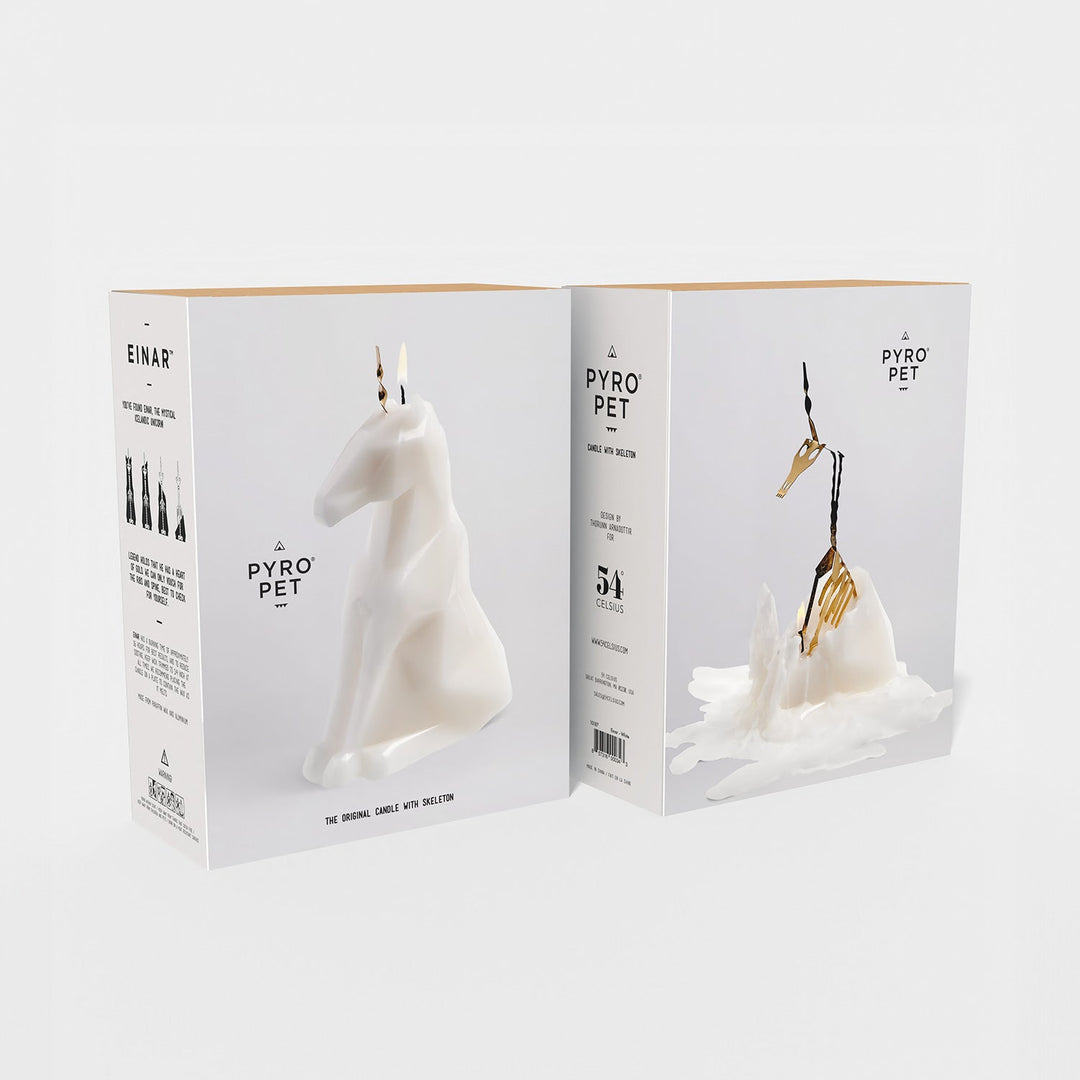 PyroPet Einar Unicorn Candle - The Pagan Grimoire