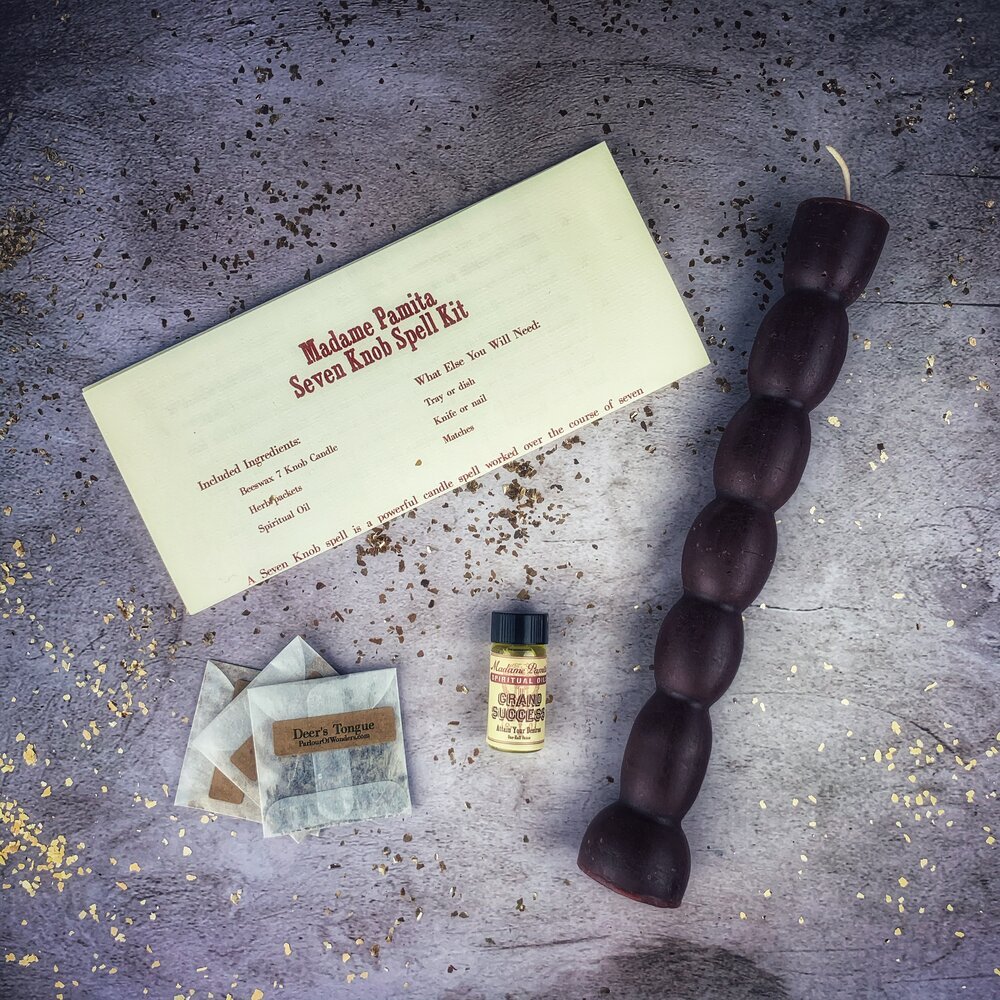 Seven Knob Candle Spell Kit - The Pagan Grimoire