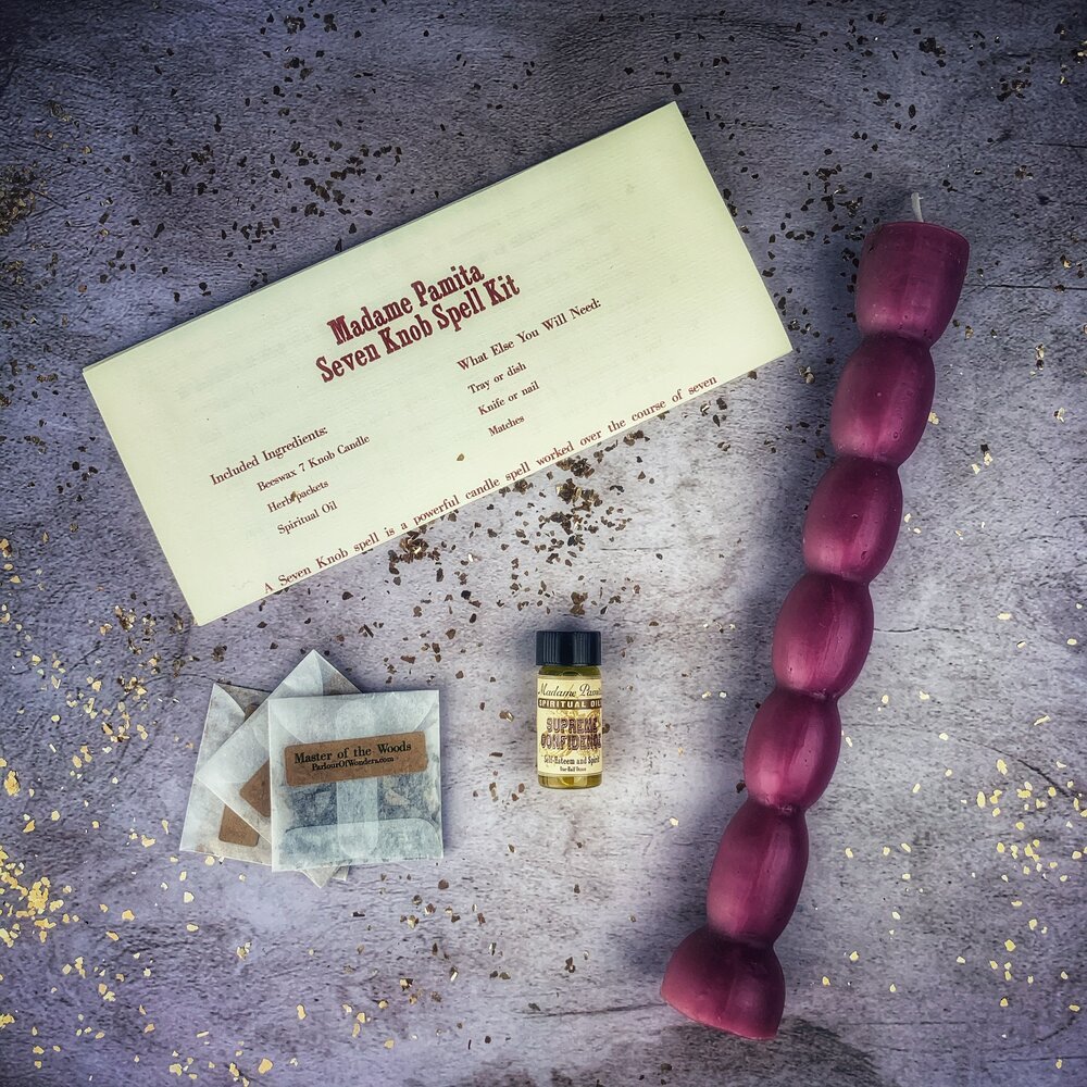 Seven Knob Candle Spell Kit - The Pagan Grimoire